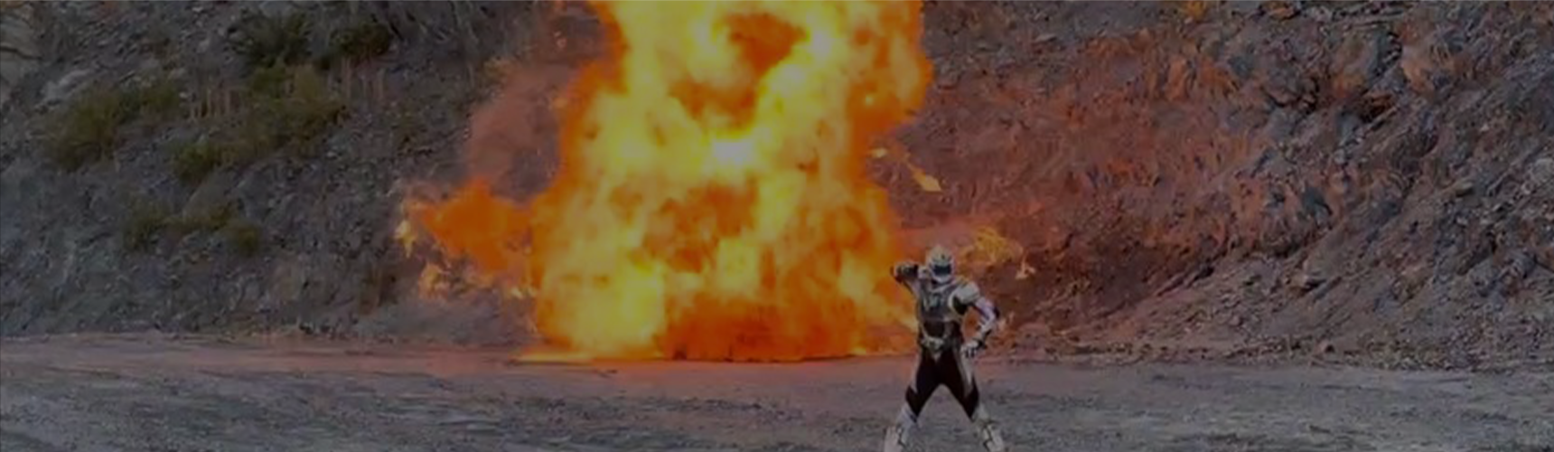 火薬を使った爆破演出